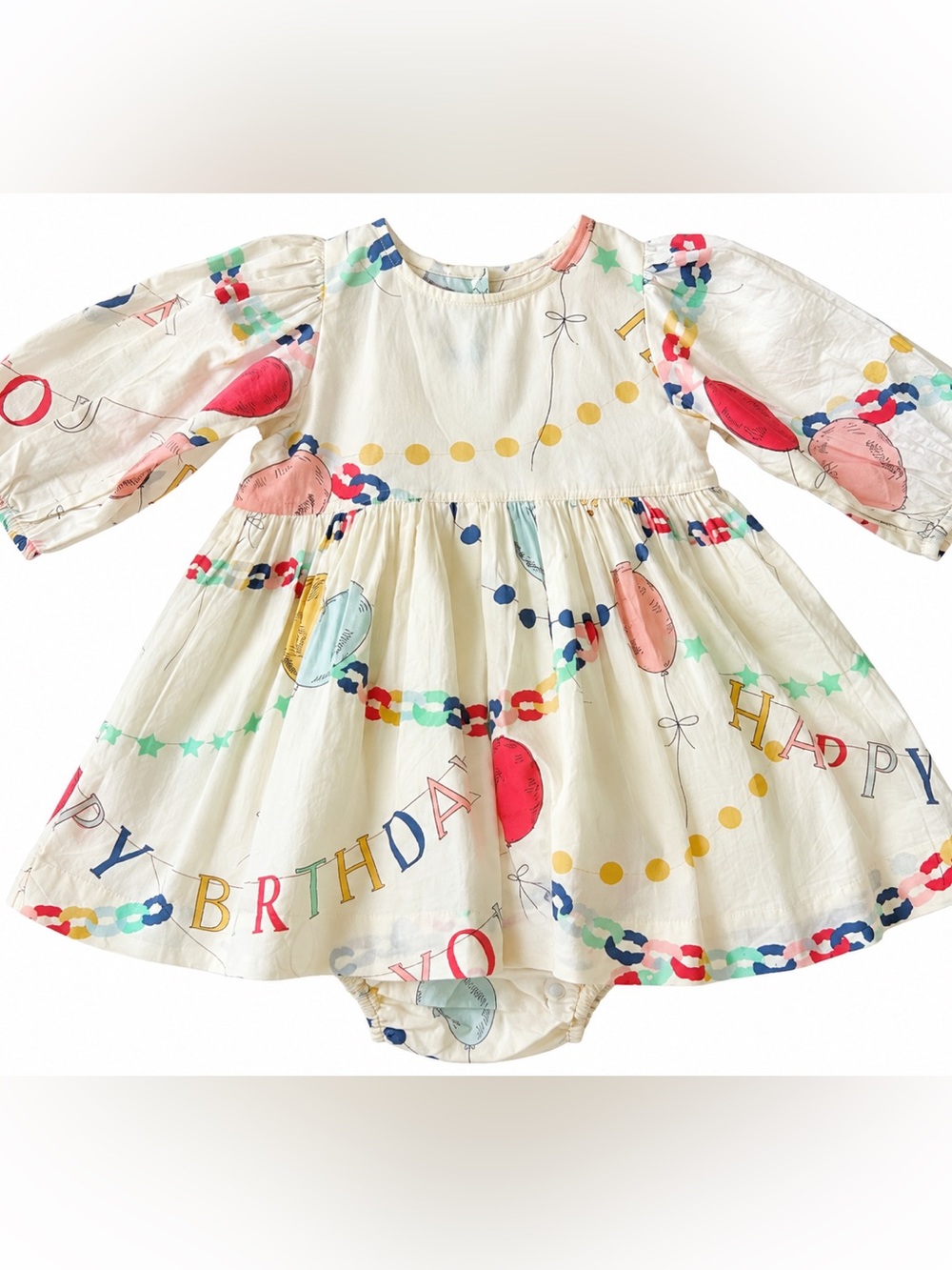 Pink Chicken 12-18M Birthday Party Dress Bloomer Set NWT